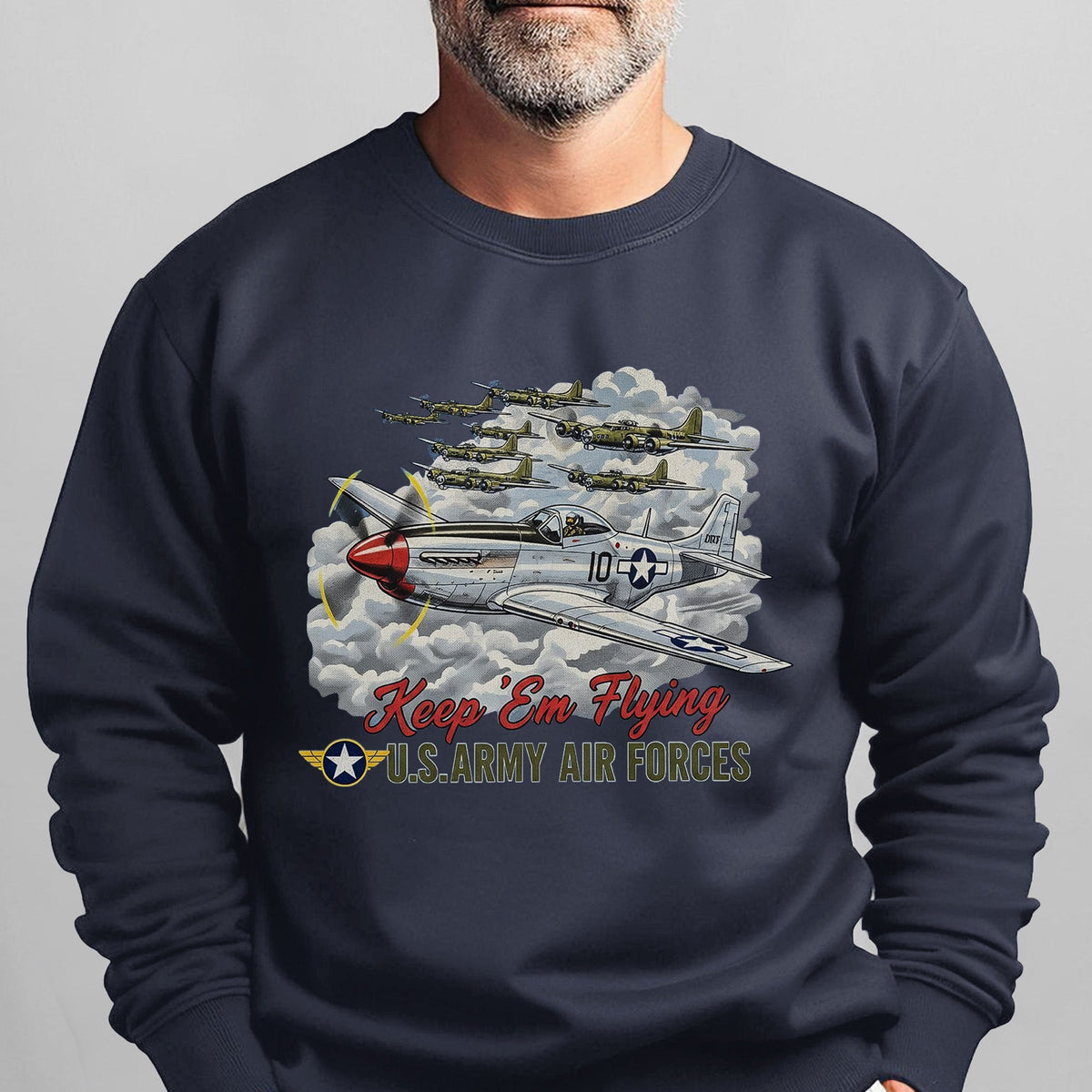 US Army Air Forces Keep ’Em Flying Sweatshirt product image 8