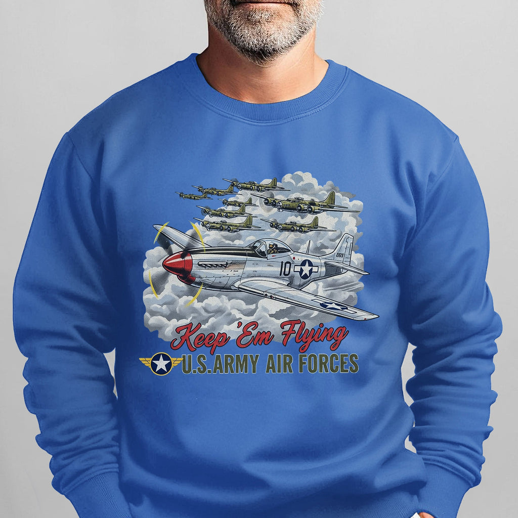 US Army Air Forces Keep ’Em Flying Sweatshirt product image 13