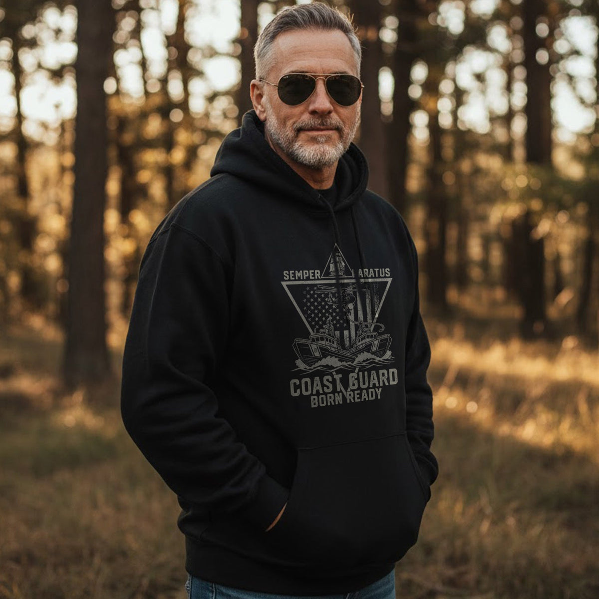 Semper Paratus Proud Coast Guard Veteran Hoodie product image 5