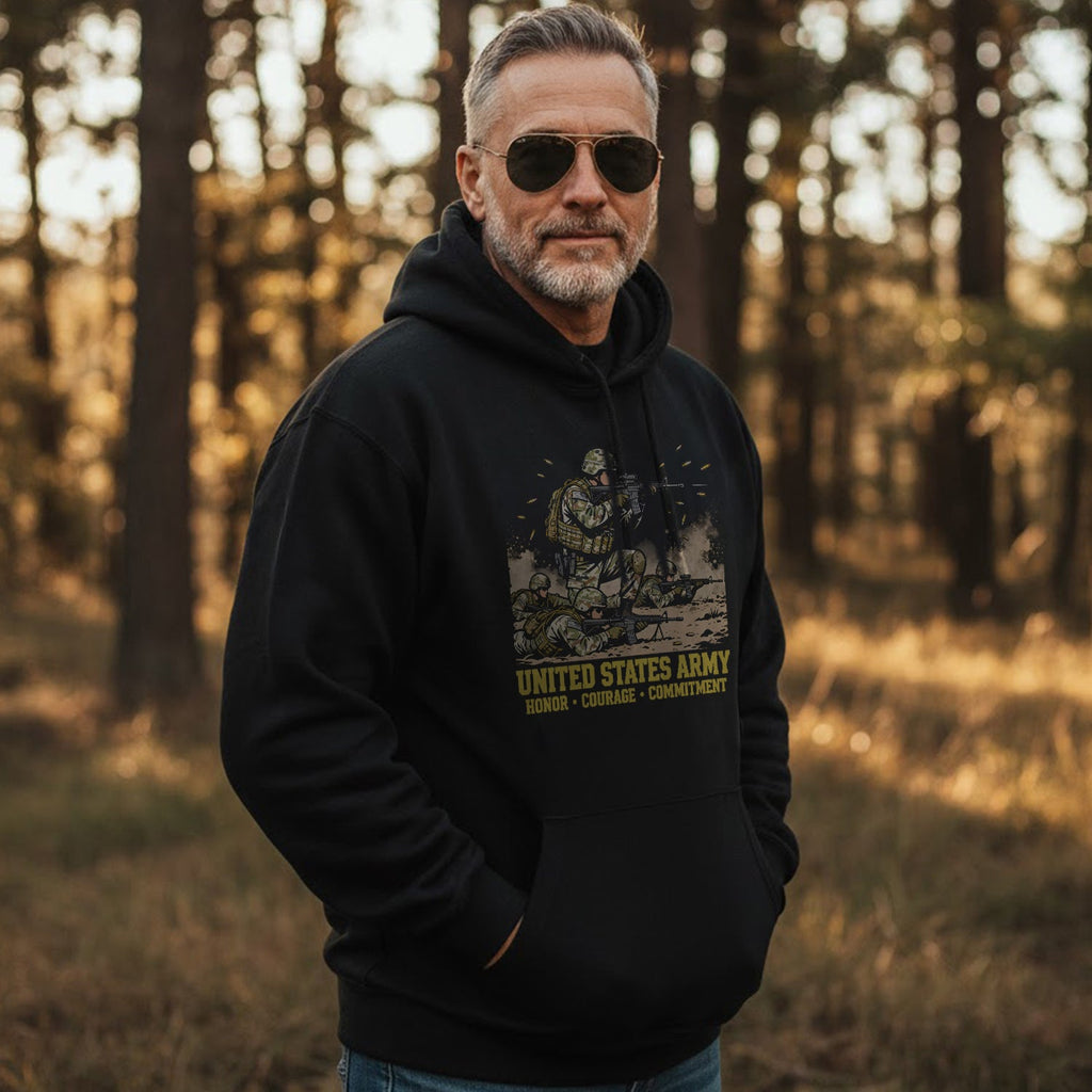 United States Army Honor Courage Commitment Hoodie product image 5