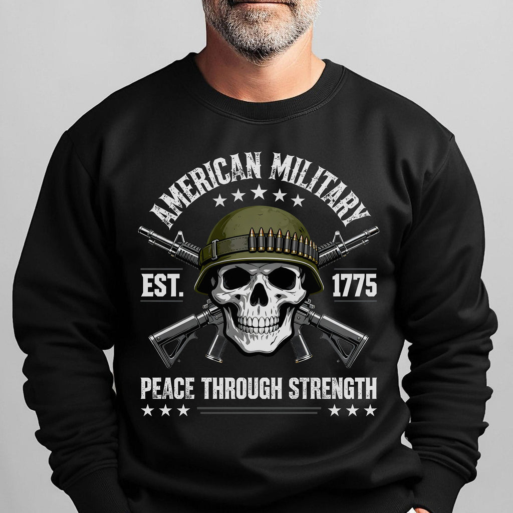 American Military Est 1775 Peace Sweatshirt product image 6