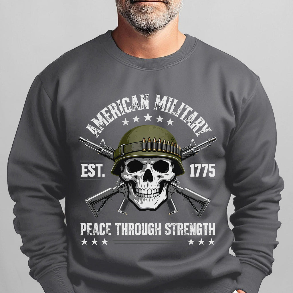 American Military Est 1775 Peace Sweatshirt product image 9