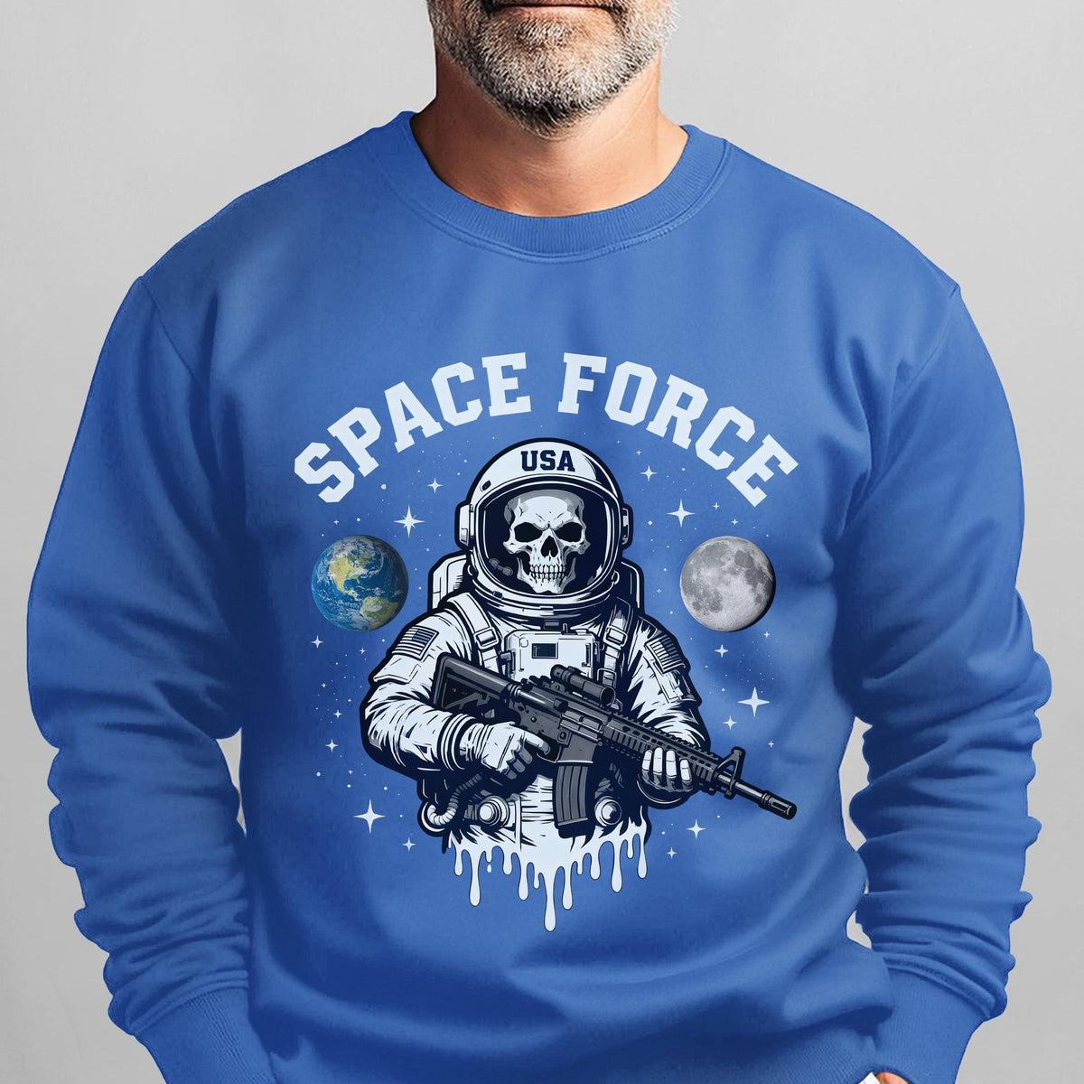 Space Force Proud US Military Veteran Sweatshirt product image 13