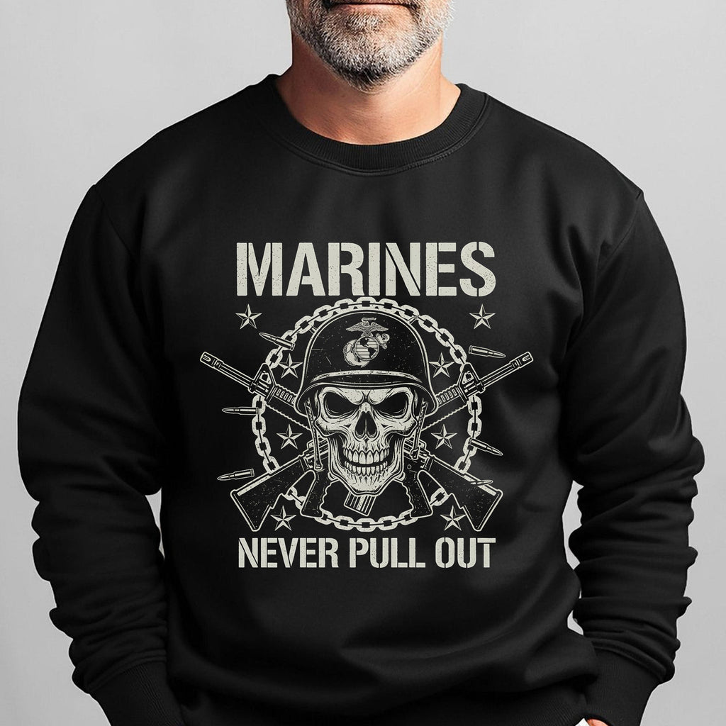 Marines Never Pull Out Proud US Sweatshirt product image 6