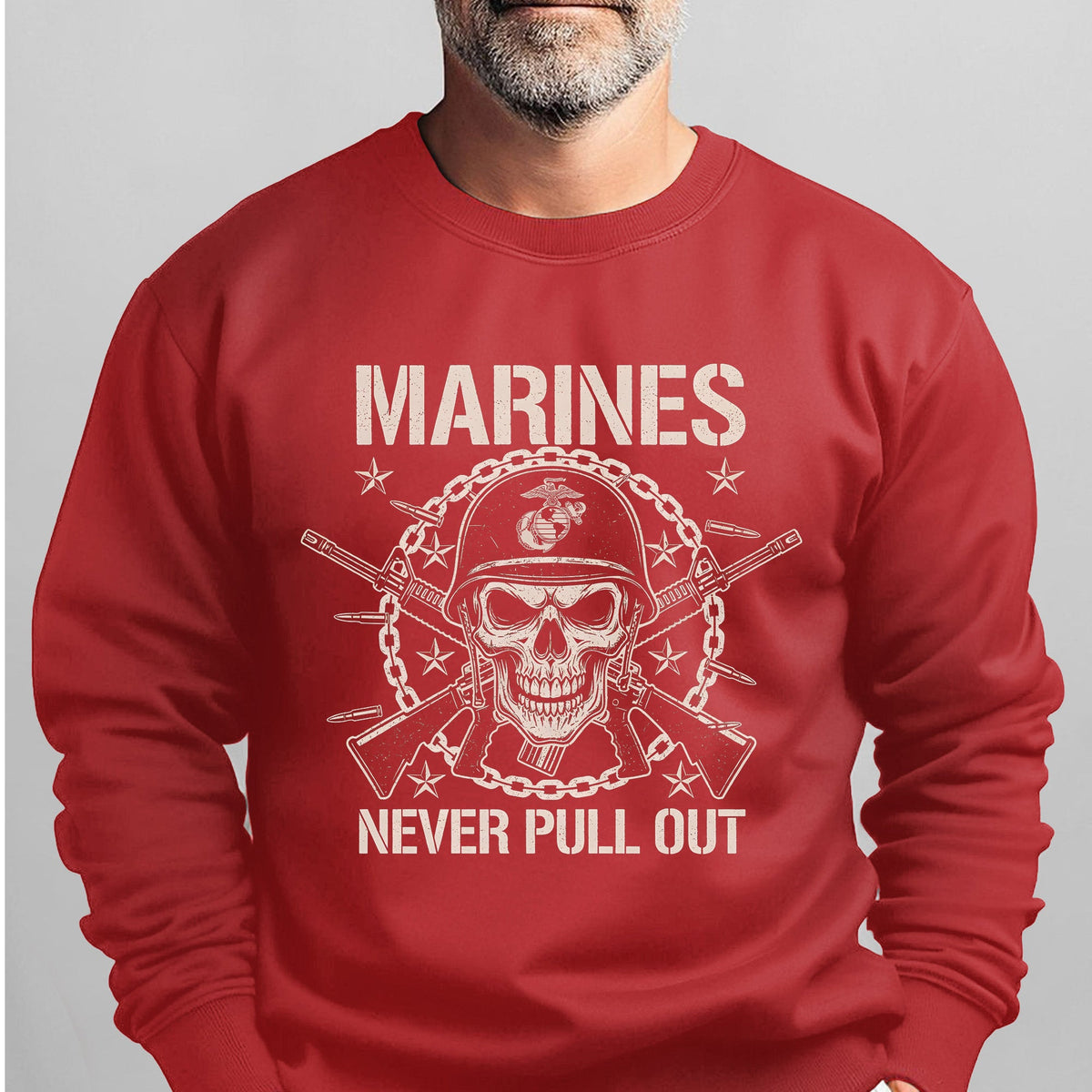 Marines Never Pull Out Proud US Sweatshirt product image 12
