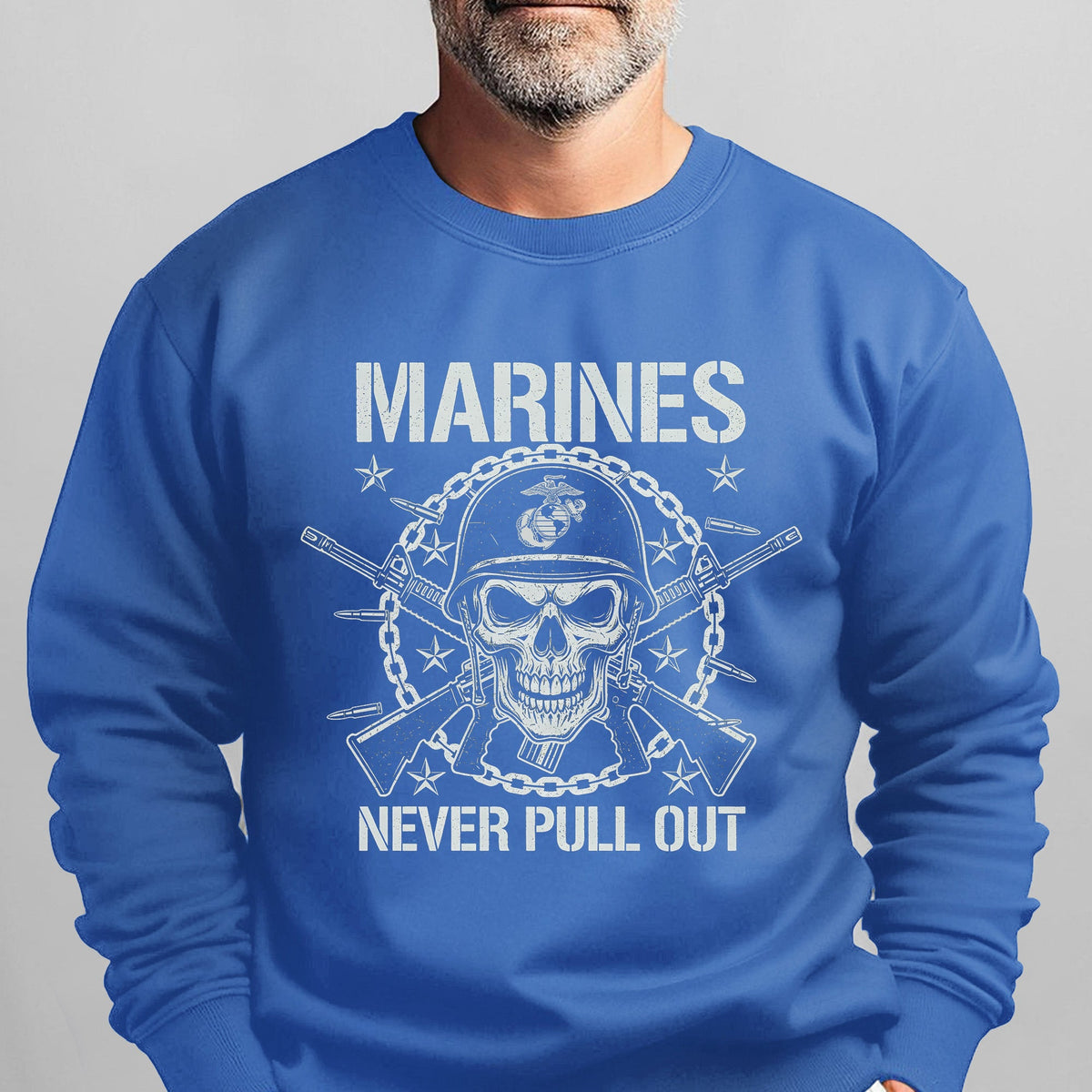 Marines Never Pull Out Proud US Sweatshirt product image 13