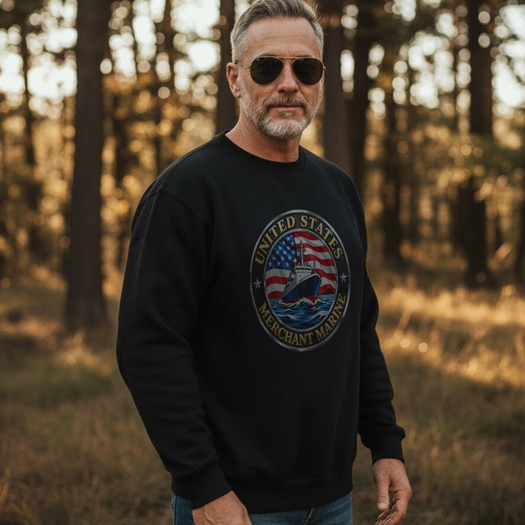 United States Merchant Marine Proud US Sweatshirt product image 3