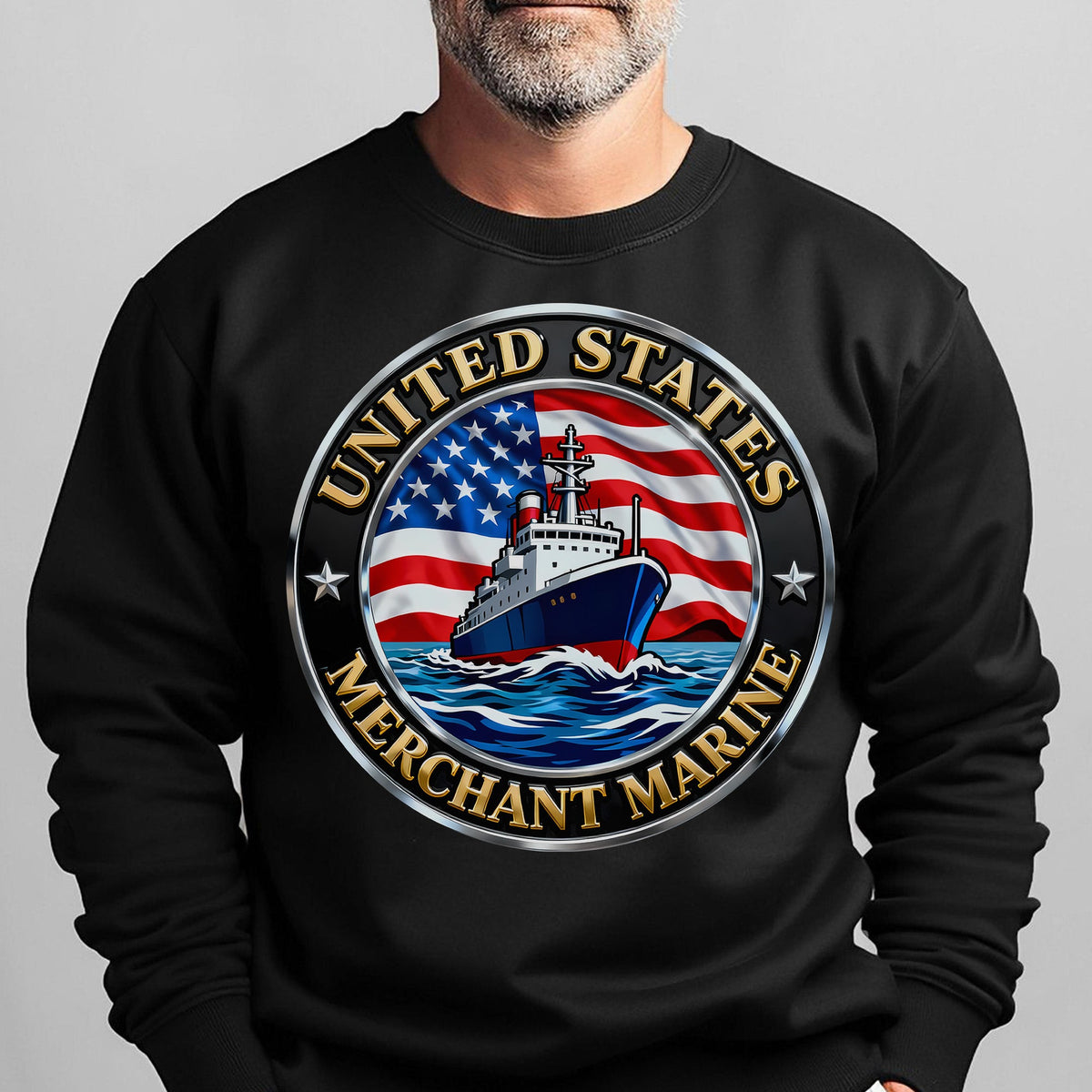 United States Merchant Marine Proud US Sweatshirt product image 6