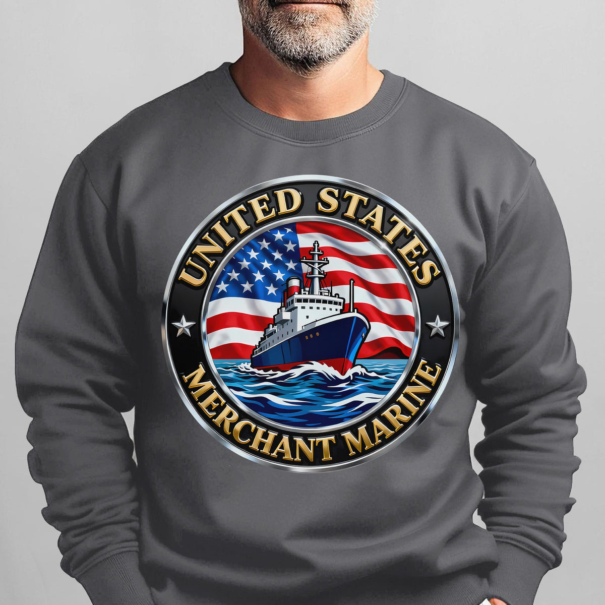 United States Merchant Marine Proud US Sweatshirt product image 9