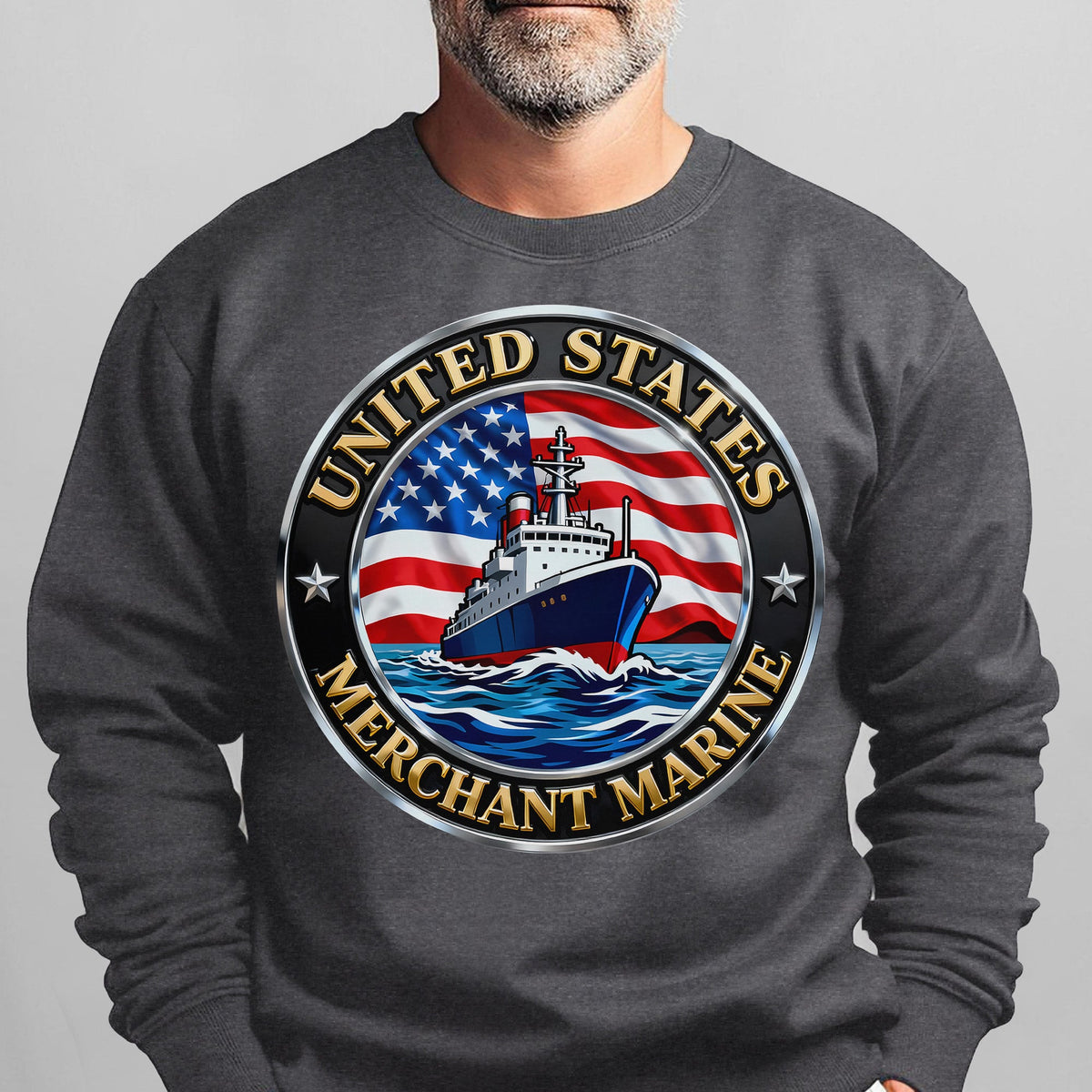United States Merchant Marine Proud US Sweatshirt product image 7