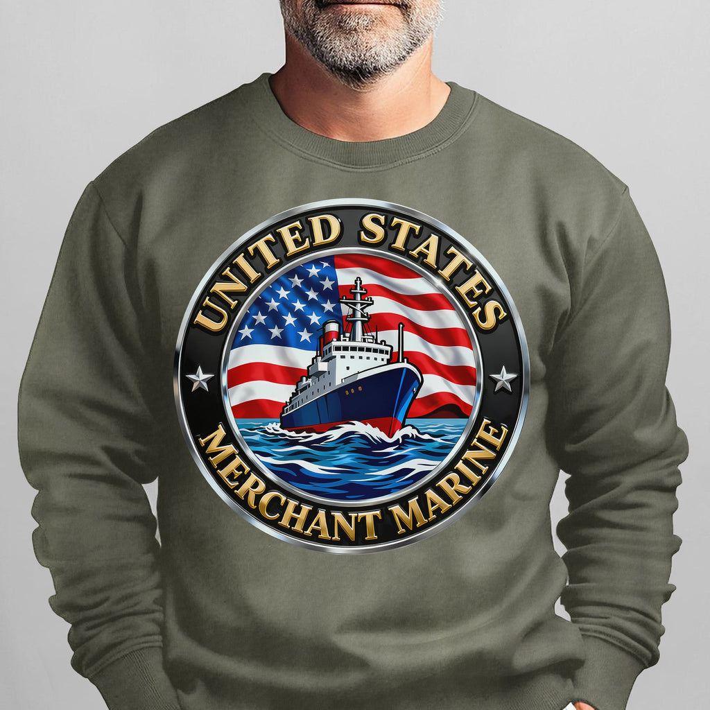 United States Merchant Marine Proud US Sweatshirt product image 10