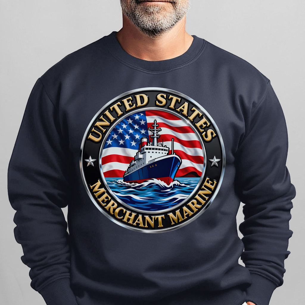 United States Merchant Marine Proud US Sweatshirt product image 8