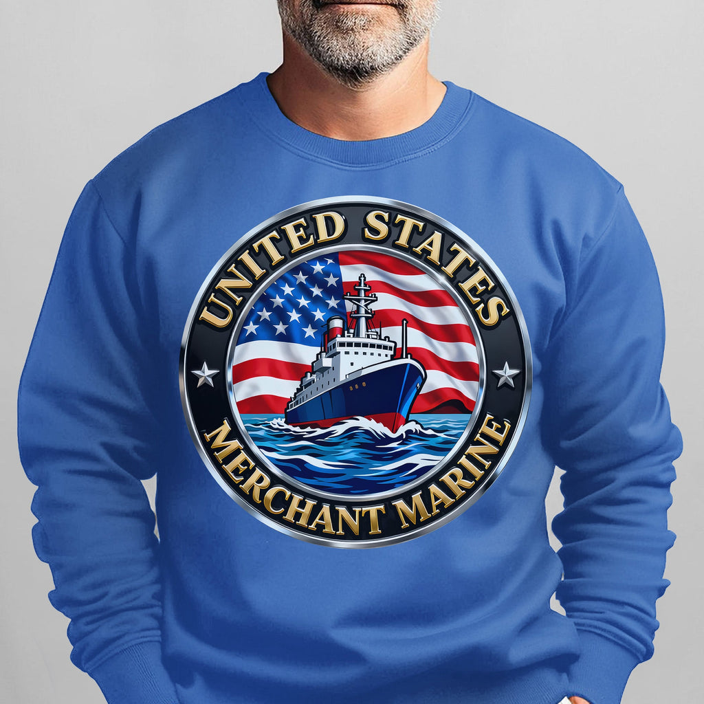 United States Merchant Marine Proud US Sweatshirt product image 13