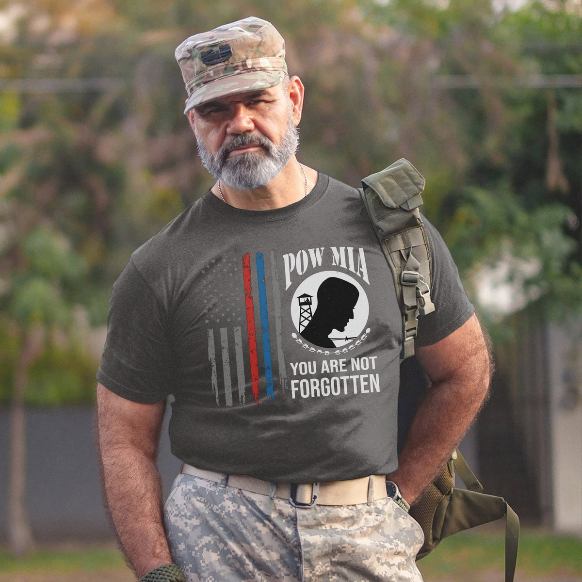 POW MIA Never Forgotten Honoring US T-Shirt product image 15