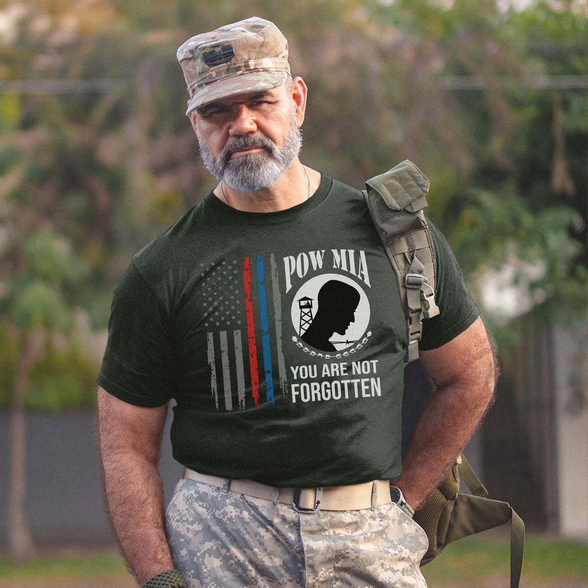 POW MIA Never Forgotten Honoring US T-Shirt product image 7