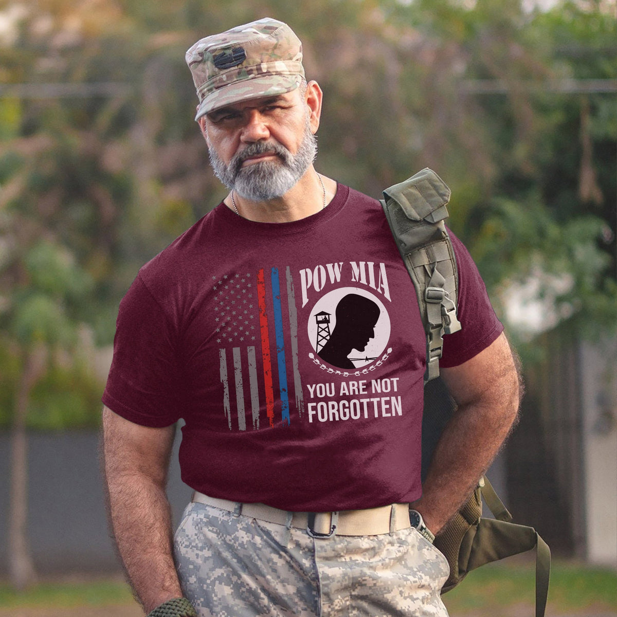POW MIA Never Forgotten Honoring US T-Shirt product image 11