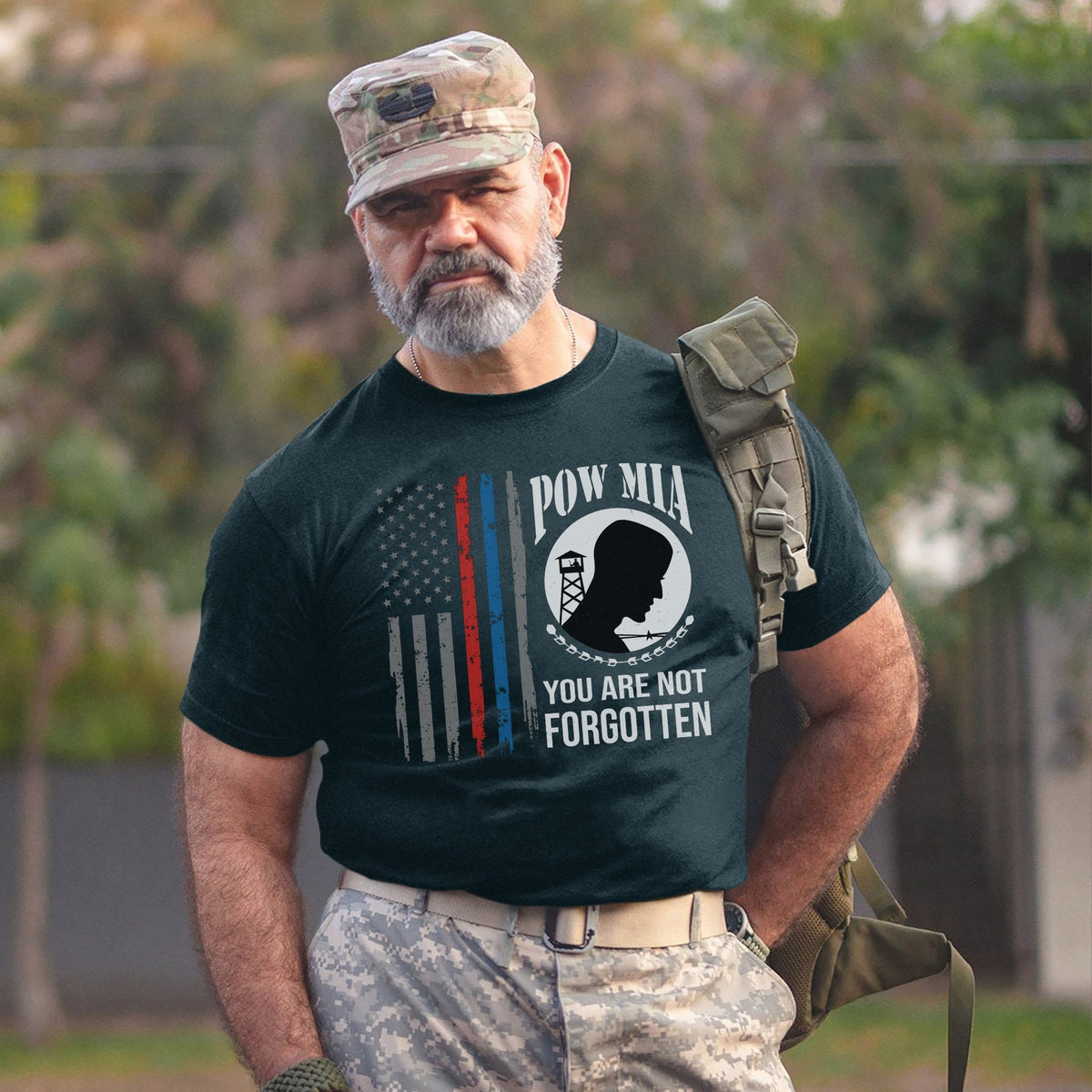 POW MIA Never Forgotten Honoring US T-Shirt product image 8