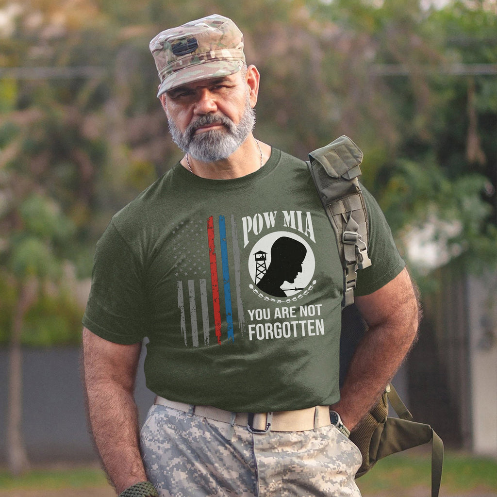 POW MIA Never Forgotten Honoring US T-Shirt product image 6