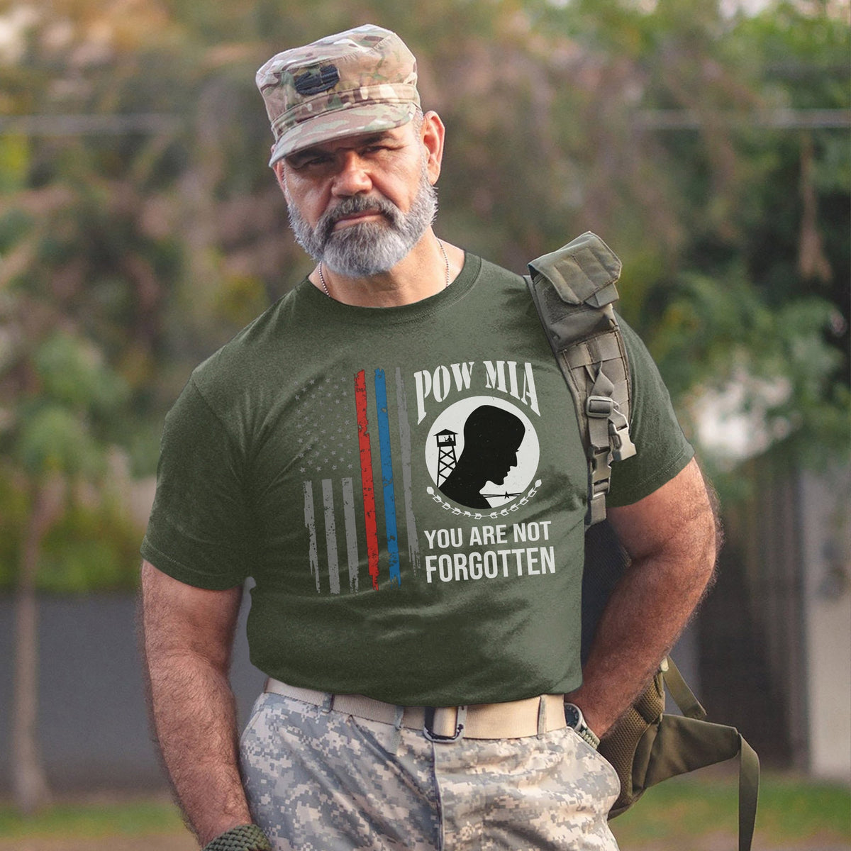 POW MIA Never Forgotten Honoring US T-Shirt product image 6