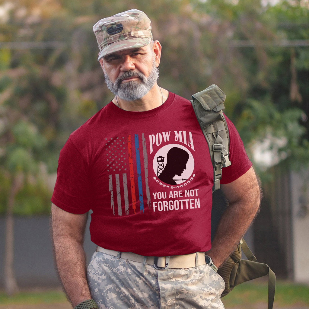 POW MIA Never Forgotten Honoring US T-Shirt product image 9