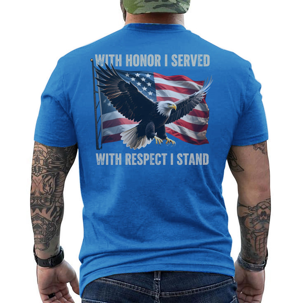 With Honor I Served Respect I Stand T-Shirt product image 10