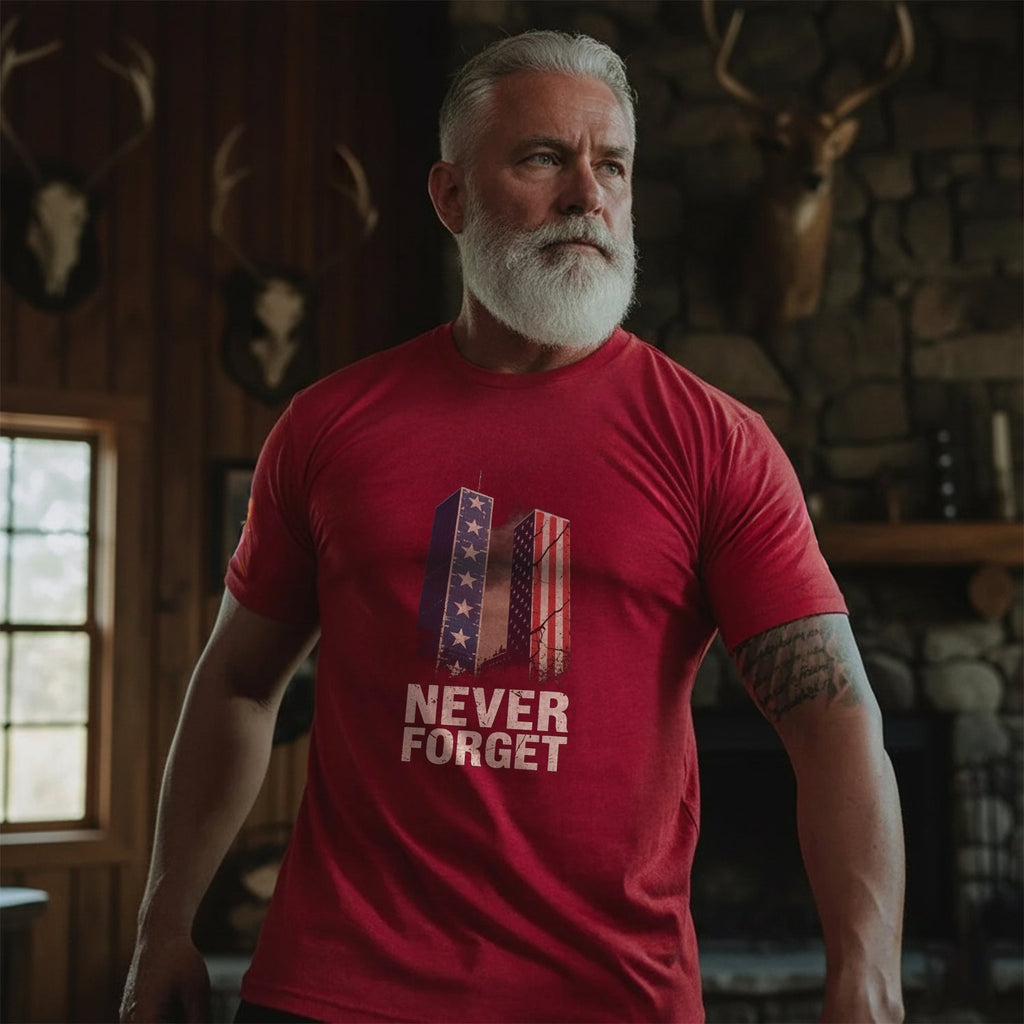 Never Forget Proud U.S. Veteran T-Shirt product image 2