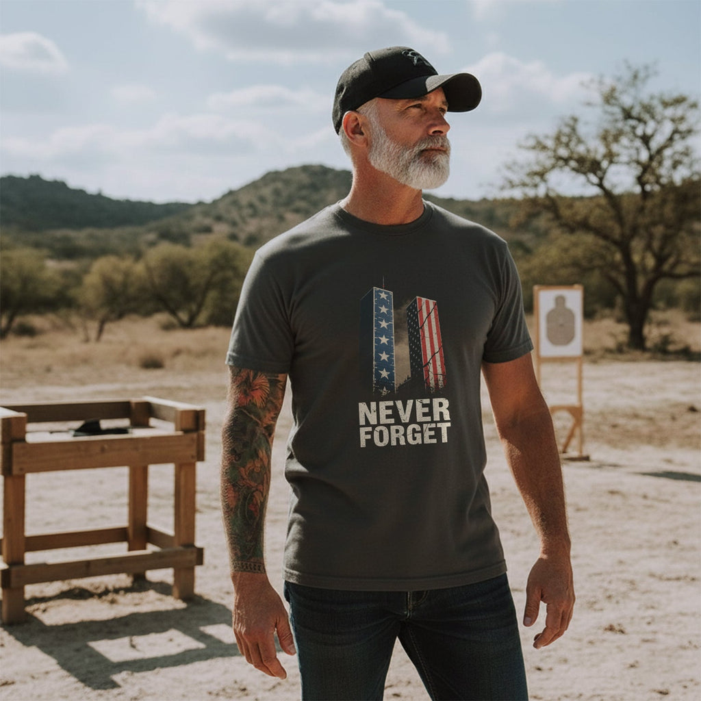 Never Forget Proud U.S. Veteran T-Shirt product image 5