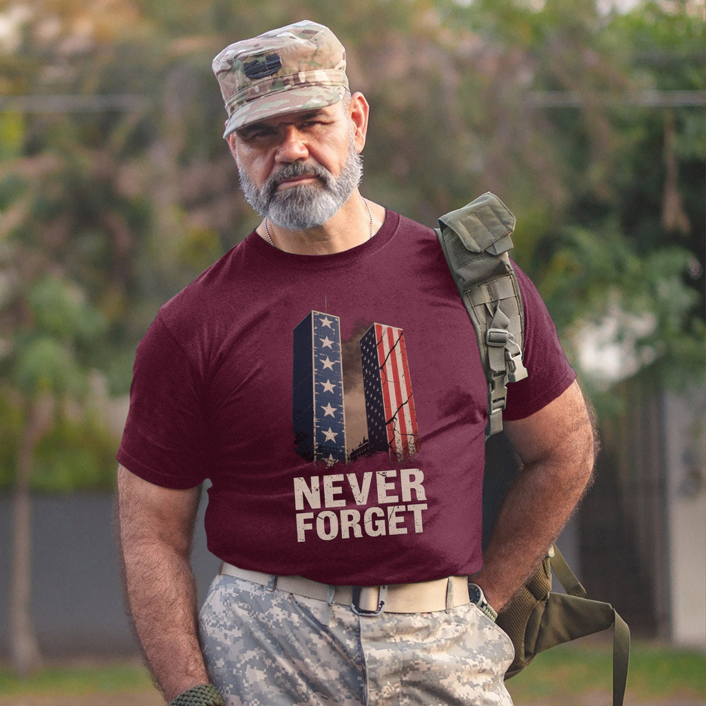 Never Forget Proud U.S. Veteran T-Shirt product image 11