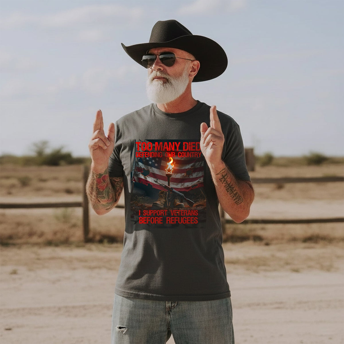 Too Many Died Defending Our Country I Support Veterans product image 4