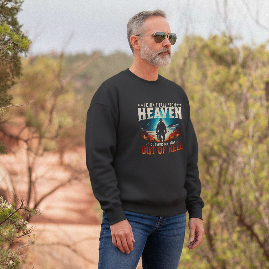 I Didn’t Fall from Heaven I Clawed Sweatshirt product image 5