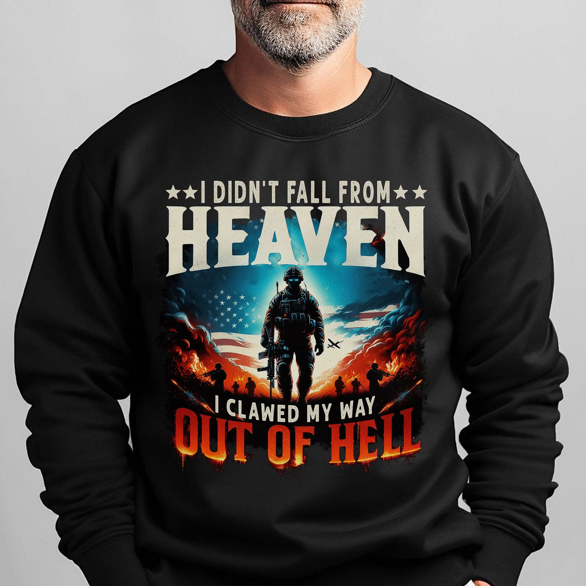 I Didn’t Fall from Heaven I Clawed Sweatshirt product image 15