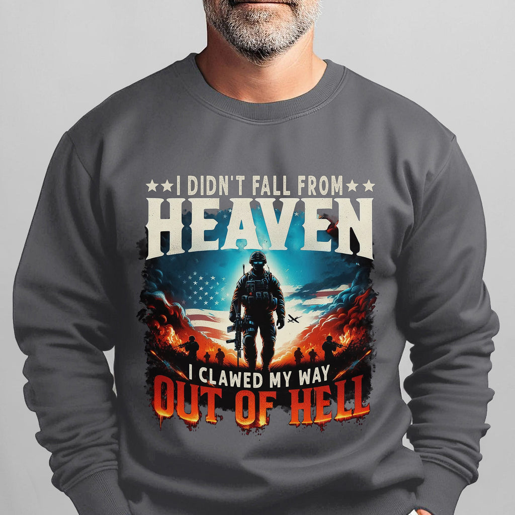 I Didn’t Fall from Heaven I Clawed Sweatshirt product image 14