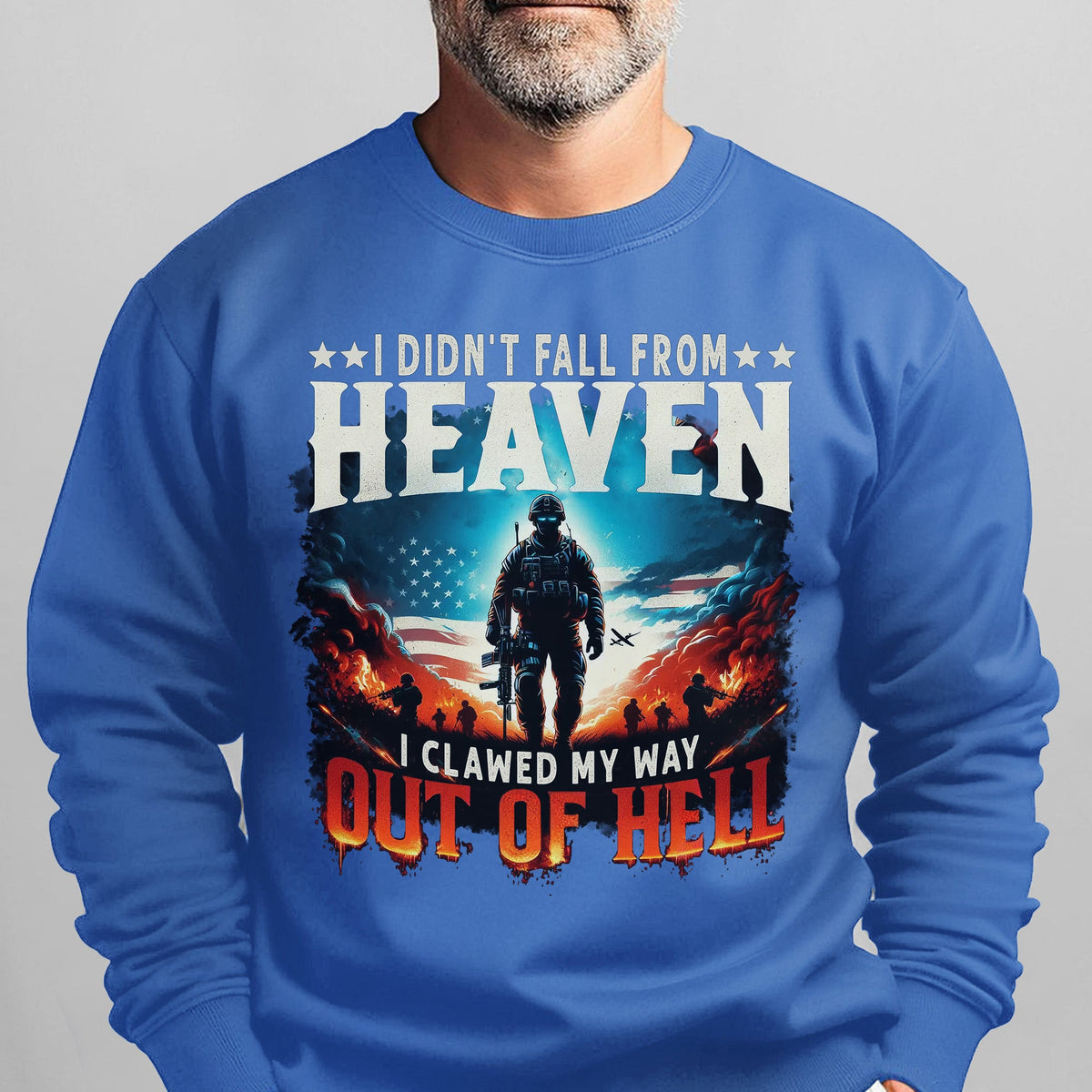 I Didn’t Fall from Heaven I Clawed Sweatshirt product image 9