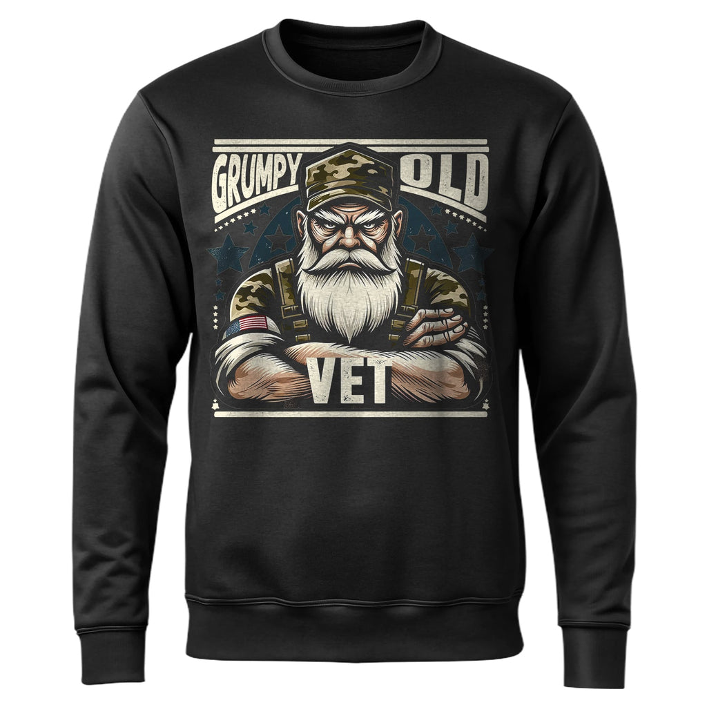 Grumpy Old Vet No Apologies No Excuses Sweatshirt product image 1