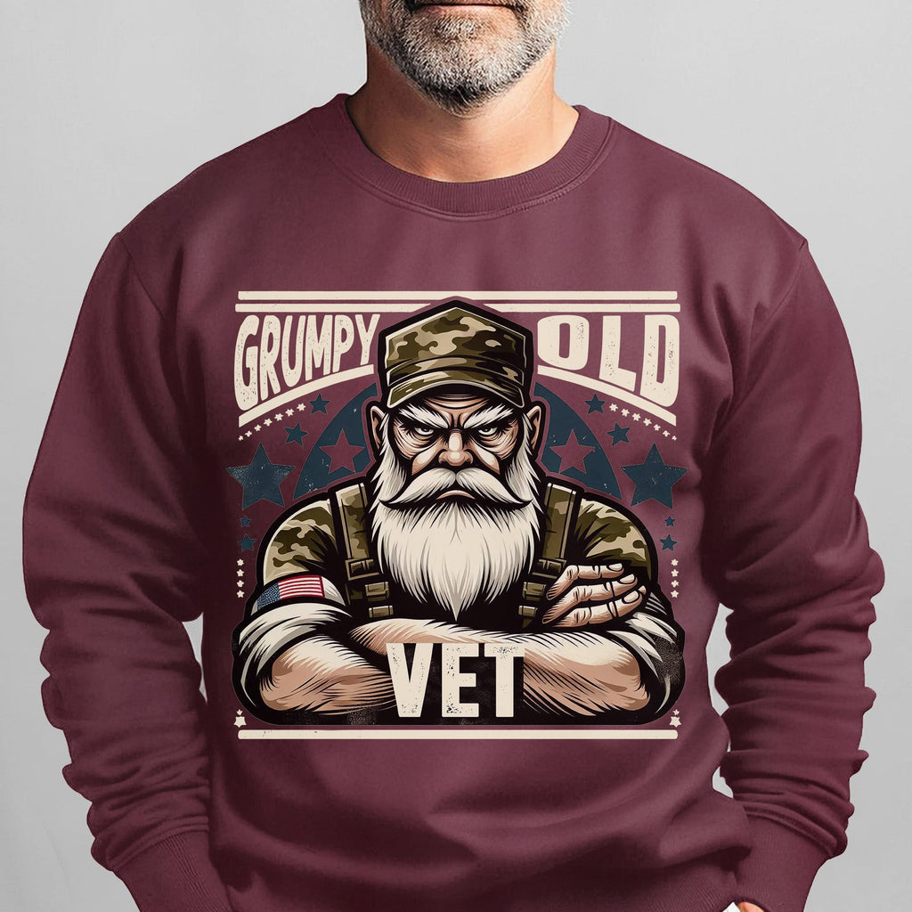 Grumpy Old Vet No Apologies No Excuses Sweatshirt product image 10