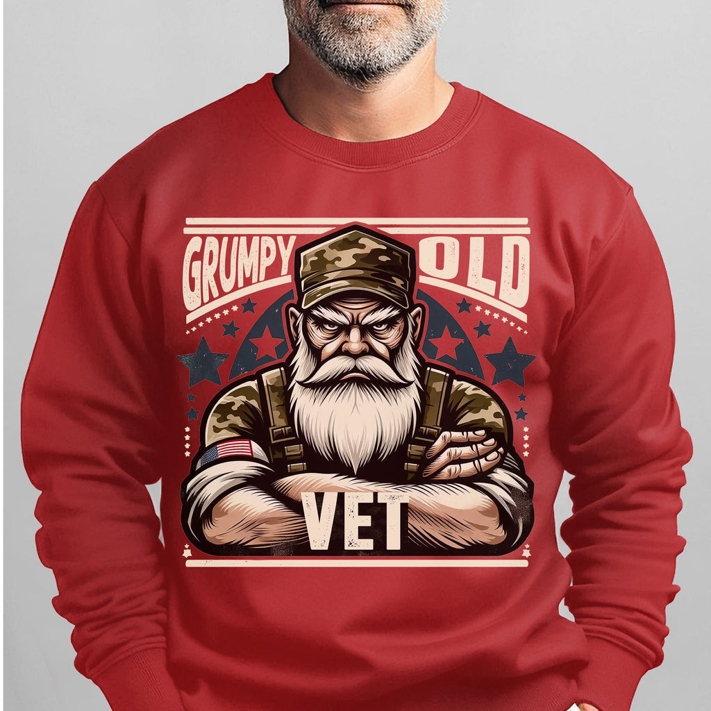 Grumpy Old Vet No Apologies No Excuses Sweatshirt product image 8