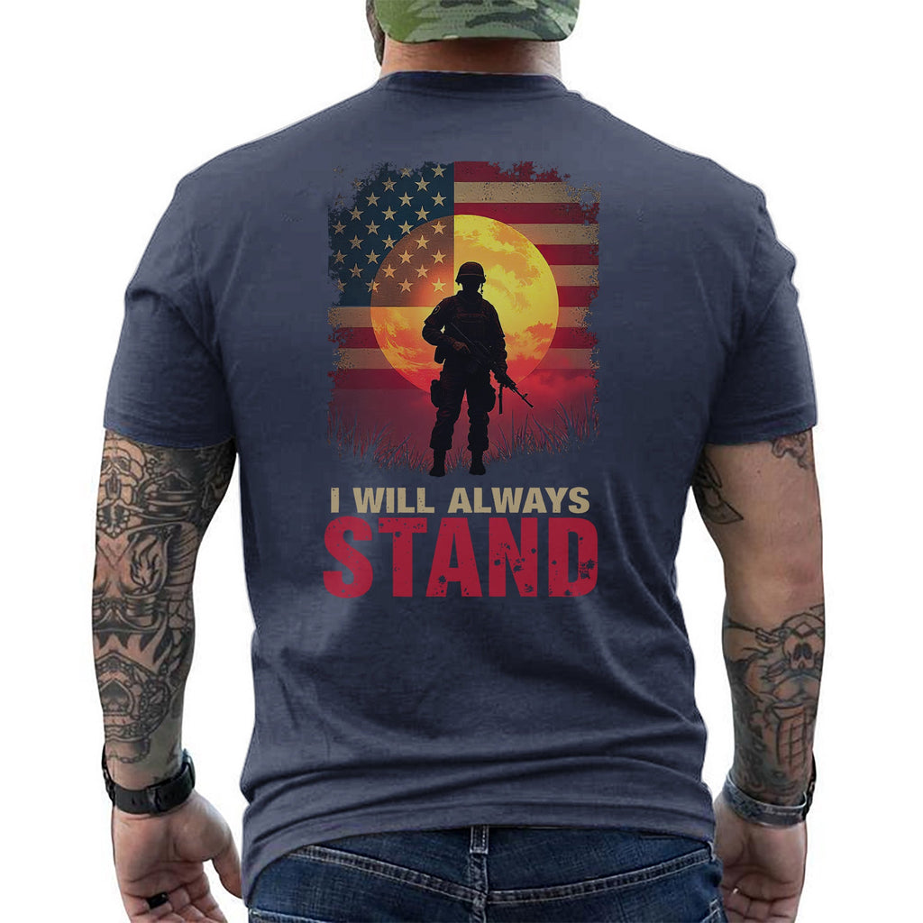I Will Always Stand Proudly for the Flag T-Shirt product image 14