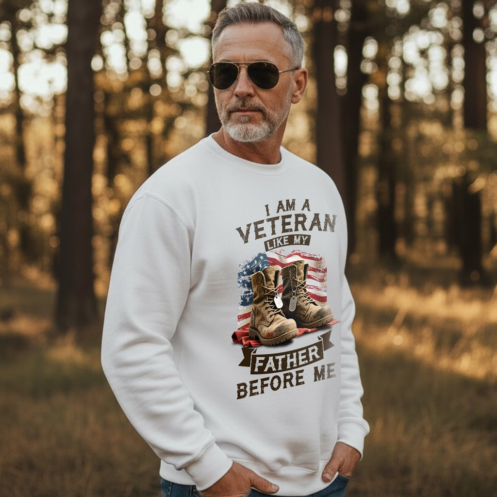 I Am a Veteran Like My Father Before Me Sweatshirt product image 2