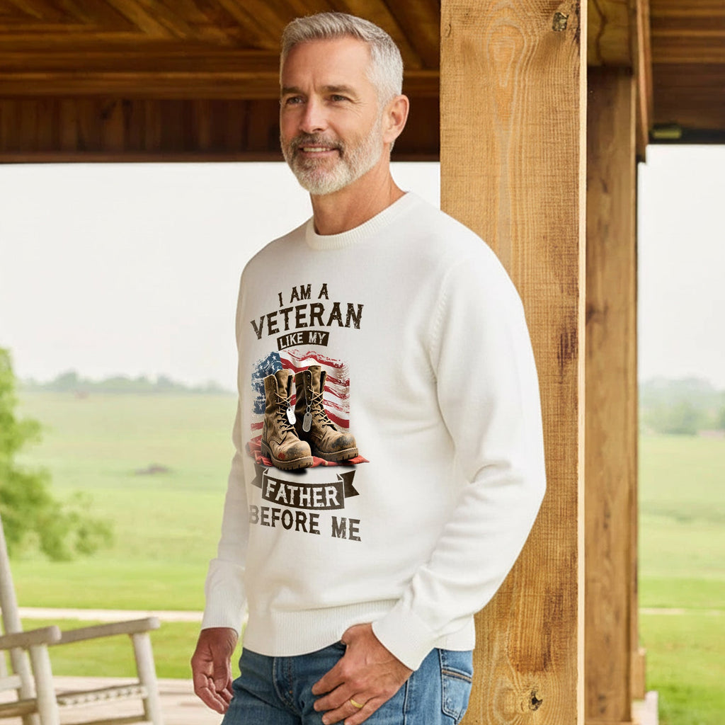 I Am a Veteran Like My Father Before Me Sweatshirt product image 5