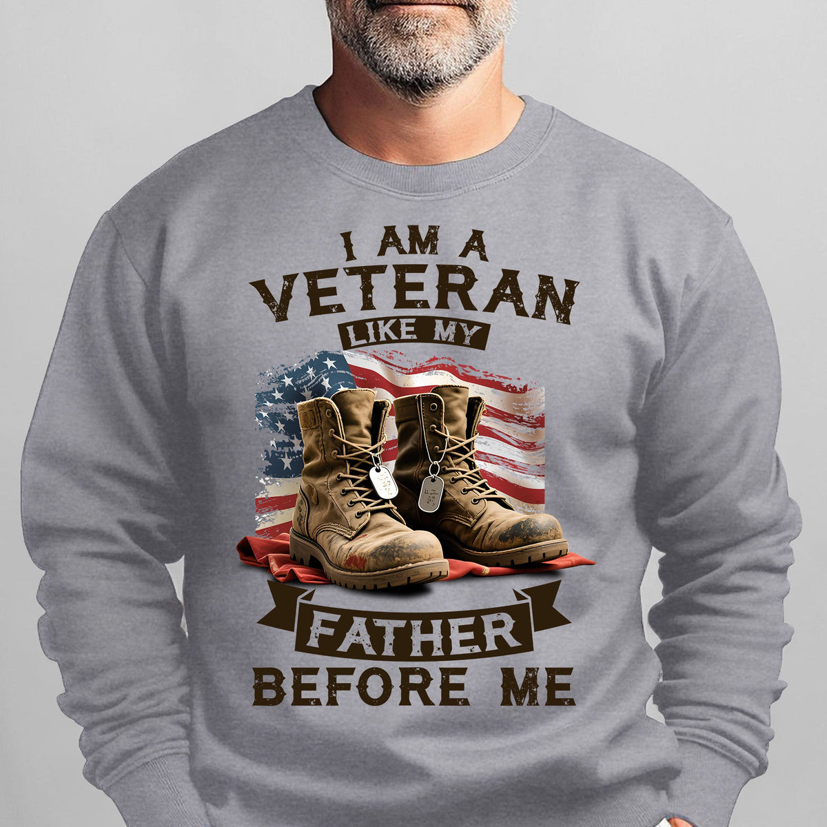 I Am a Veteran Like My Father Before Me Sweatshirt product image 8