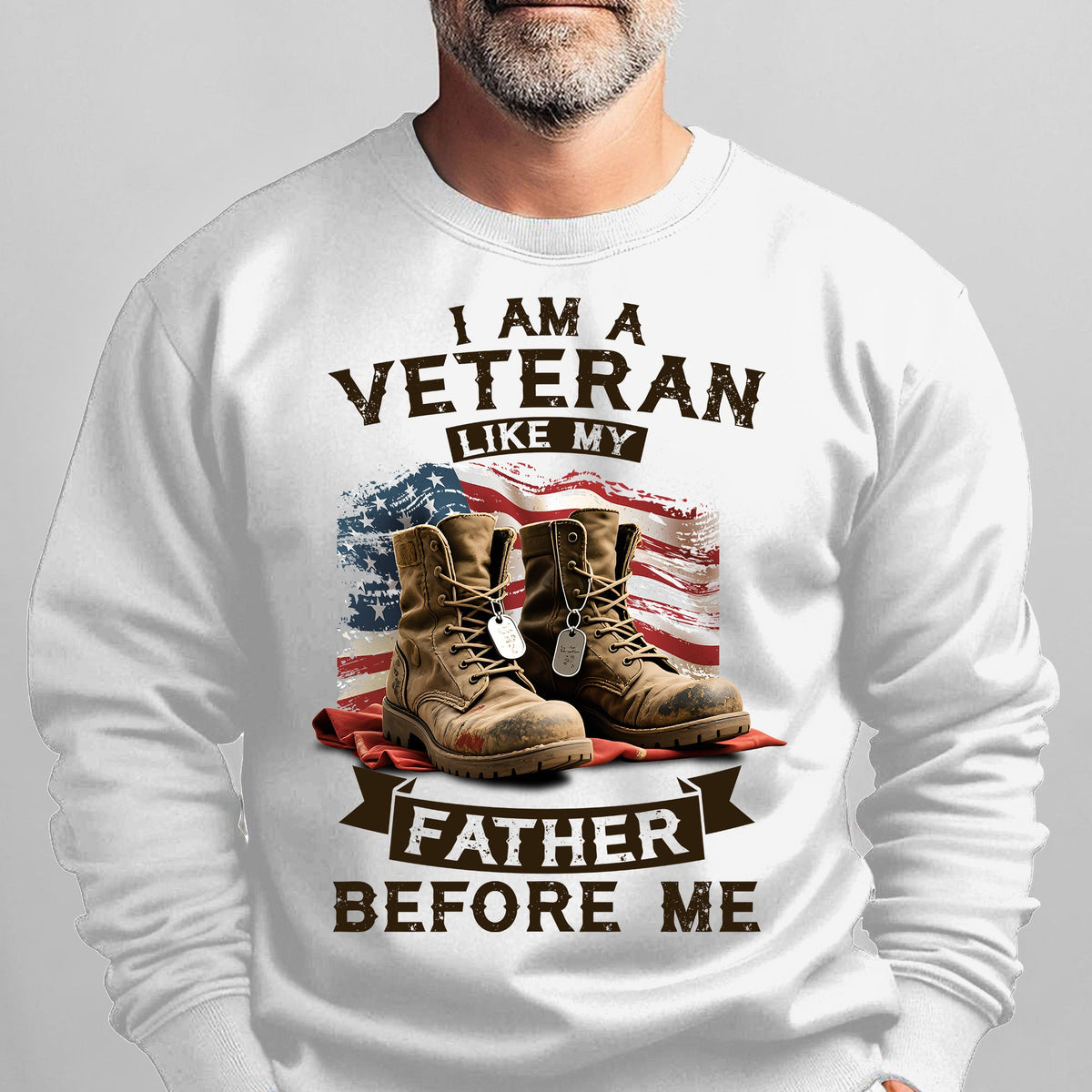 I Am a Veteran Like My Father Before Me Sweatshirt product image 6