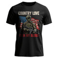 Country Love Is in My Blood Proud T-Shirt product image 1