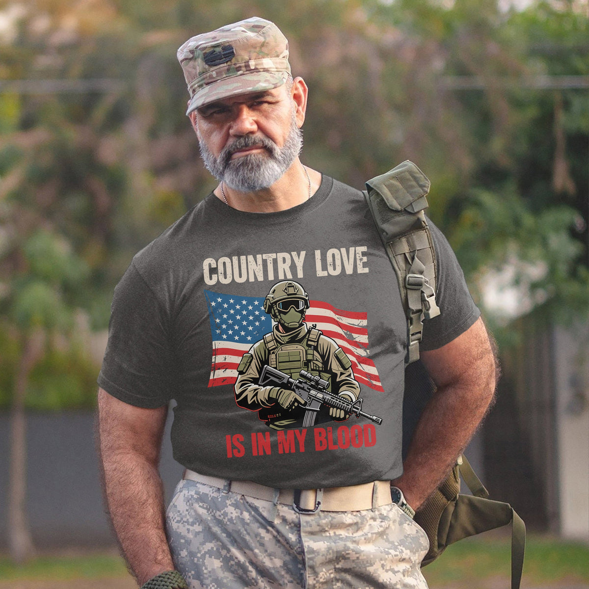 Country Love Is in My Blood Proud T-Shirt product image 15