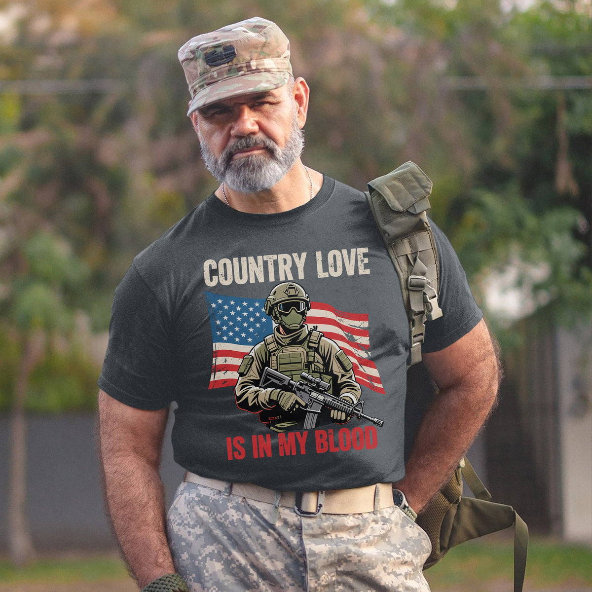 Country Love Is in My Blood Proud T-Shirt product image 13