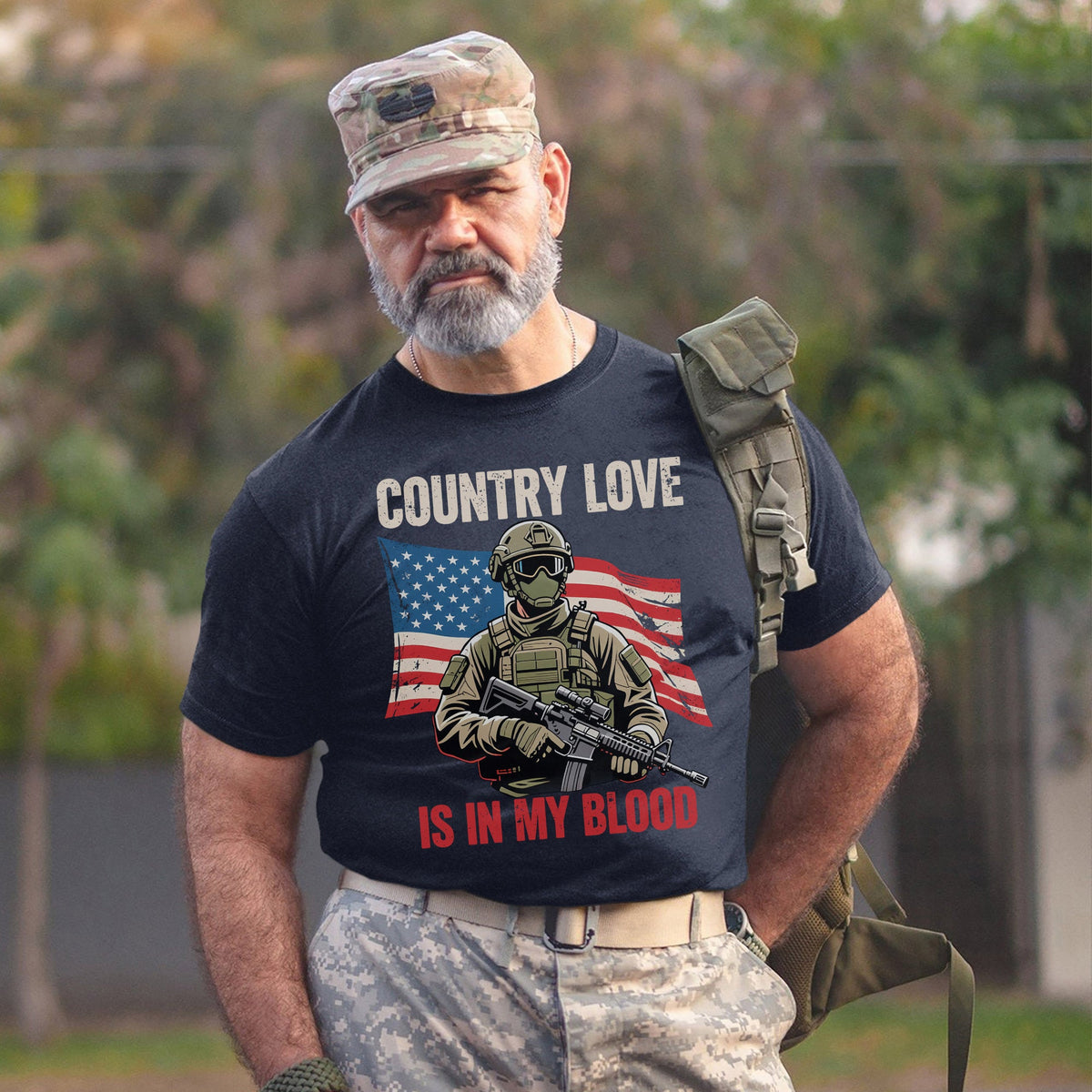 Country Love Is in My Blood Proud T-Shirt product image 14