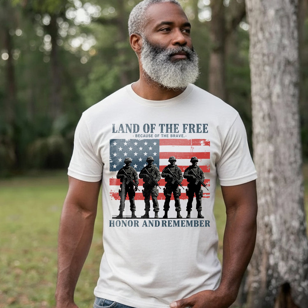 Land of the Free Because of Brave T-Shirt product image 2