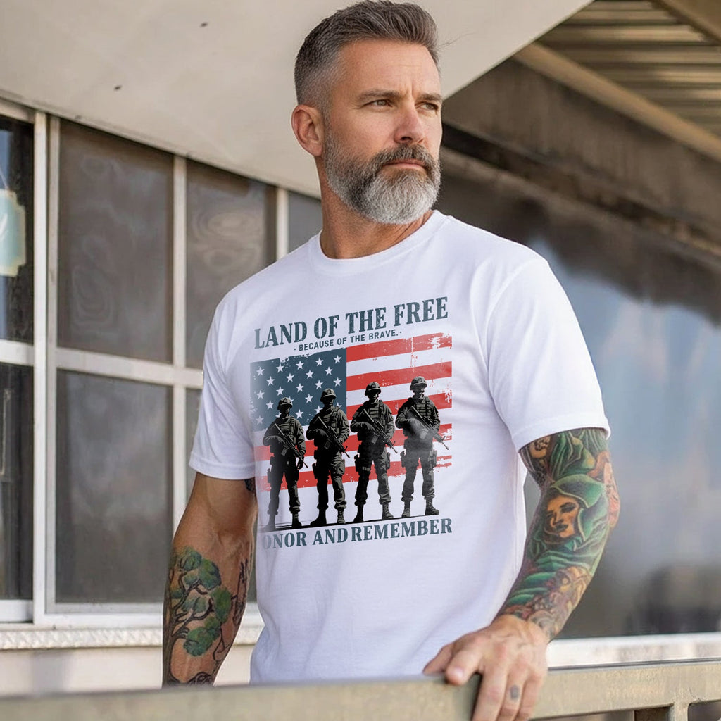 Land of the Free Because of Brave T-Shirt product image 5