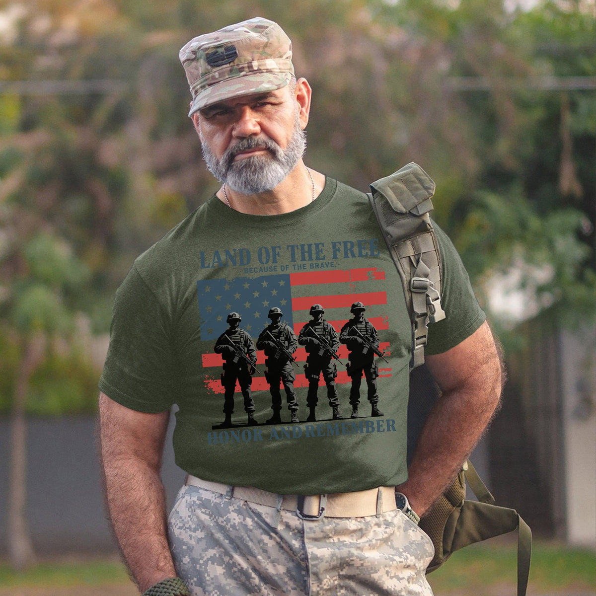 Land of the Free Because of Brave T-Shirt product image 10
