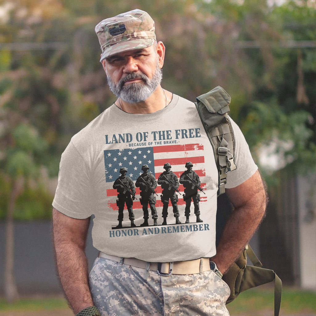 Land of the Free Because of Brave T-Shirt product image 12