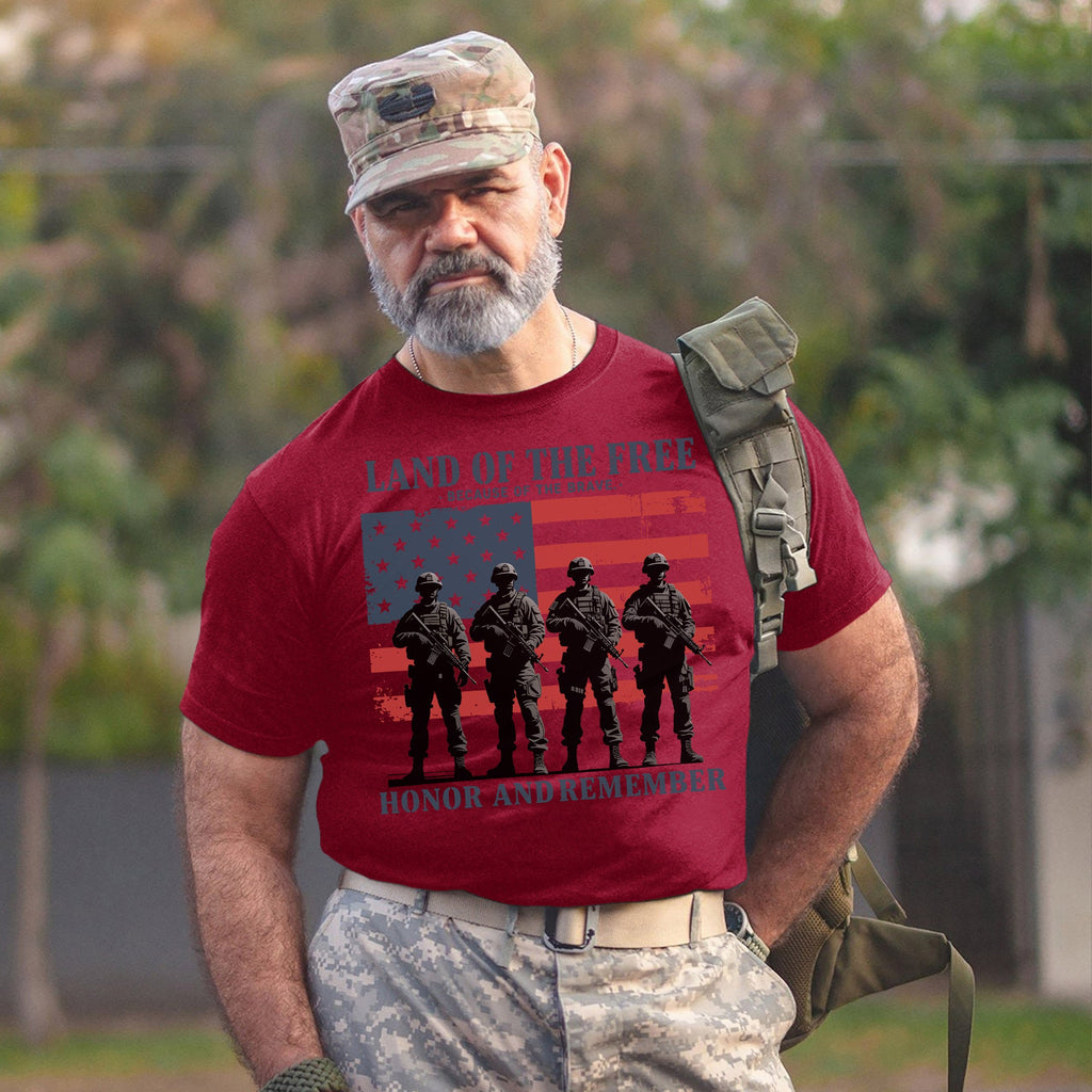 Land of the Free Because of Brave T-Shirt product image 8